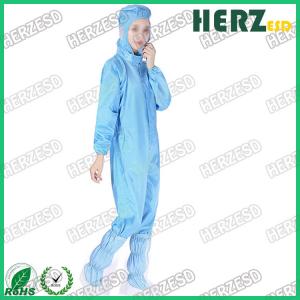 Quality Safe Polyester Anti Static Work Clothes Esd Clothing Uniforms Coverall for sale