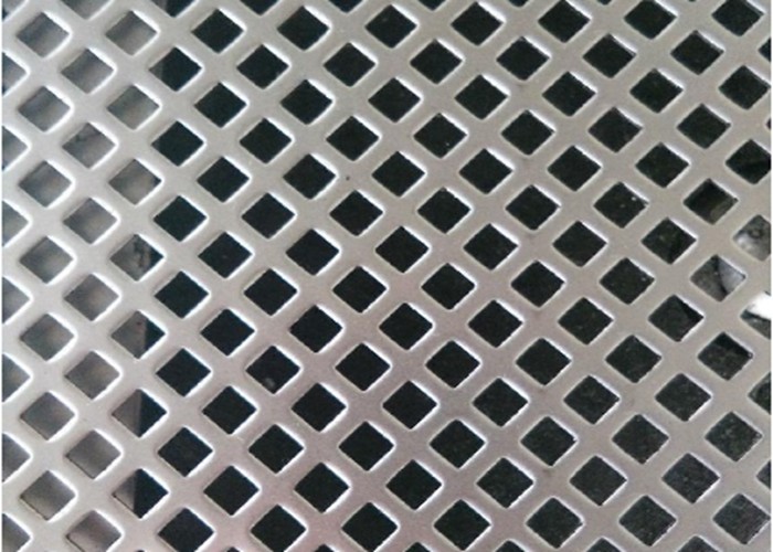 2m 2.44m Perforated Steel Mesh Sheets , 316 Stainless Steel Perforated Sheet