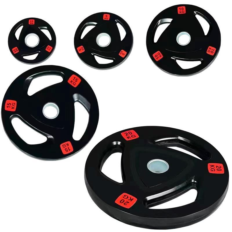 Wholesale High Quality Gold Chrome Plate Cast Iron Barbell Home Gym Equipment Barbell with Weight Plates Set