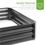 Farmhouse 80x30cm Raised Metal Garden Bed For Flower