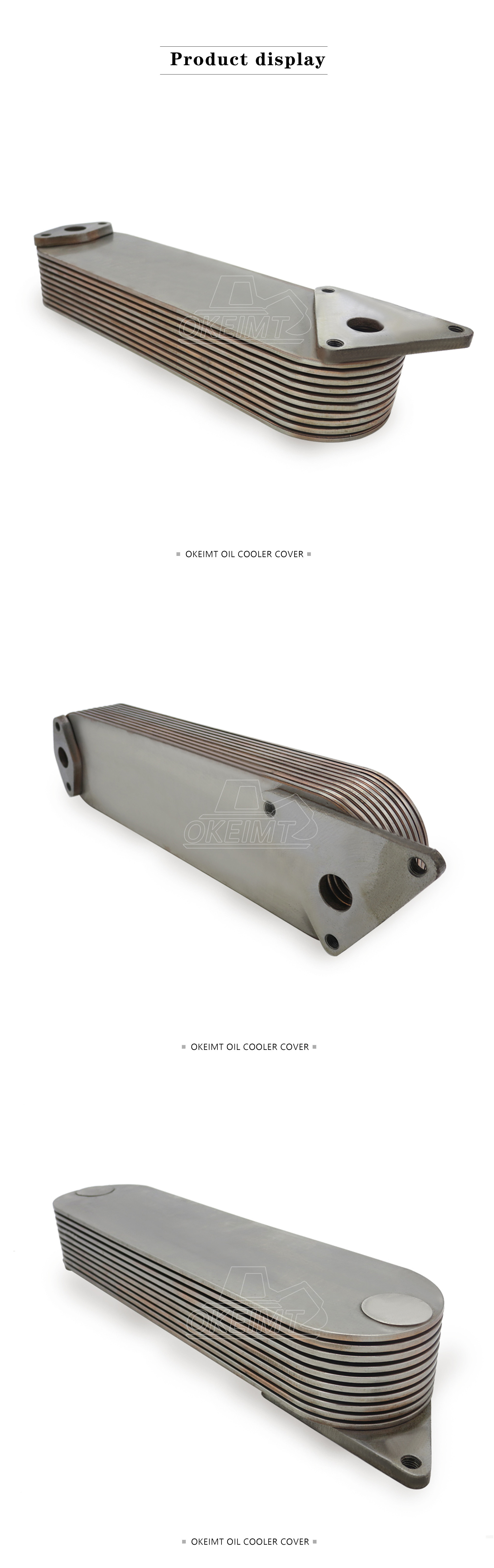 157101480 Diesel Engine Parts Machine Radiator Oil Cooler Engine Oil Cooler for Hino EF750 EF750T EF550