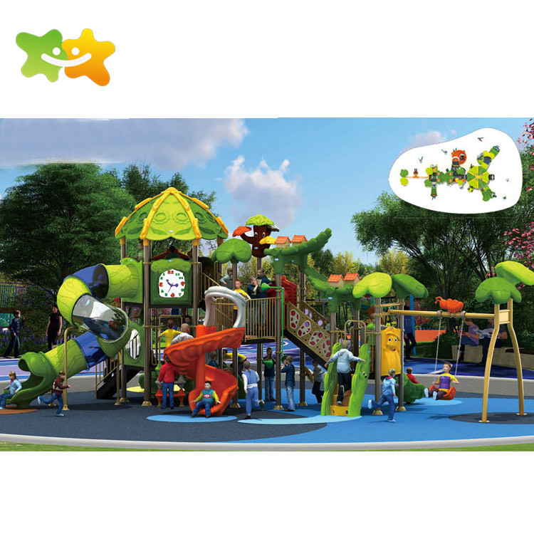 Plastic Public Park Outdoor Slide Children Outdoor Playground Equipment