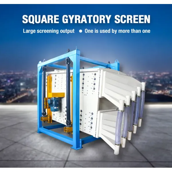 High Capacity Gyratory Sifter Machine Vibrating Sifter Screen For Fine Marble