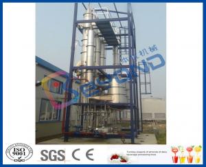China Continuous Feeding Multiple Effect Falling Film Evaporator With CIP Cleaning System on sale