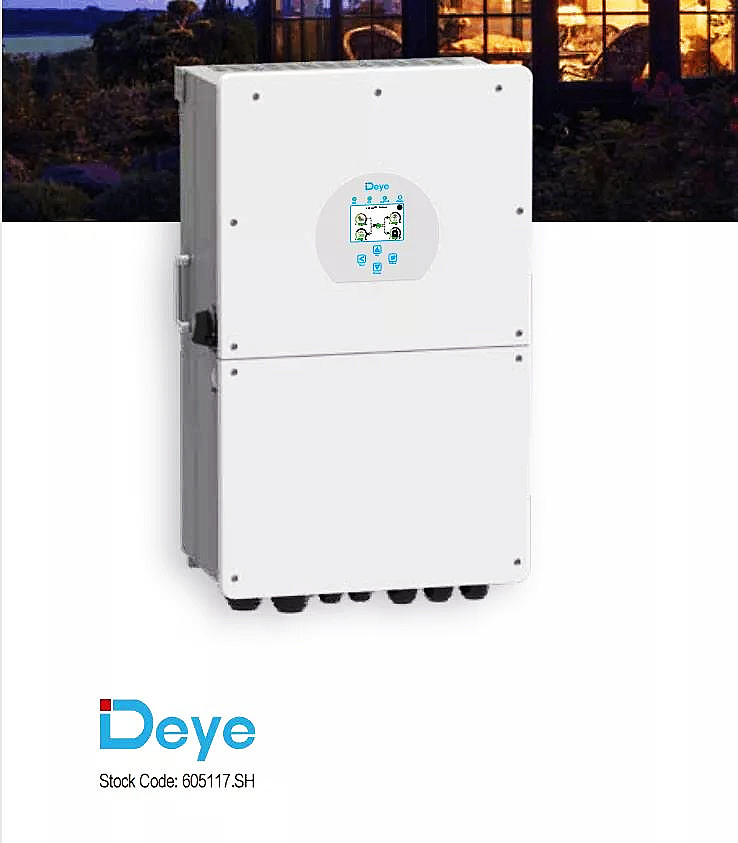 2MPPT 16kw Deye Hybrid Inverter High Voltage Hybrid Inverter SUN-16K-SG01LP1-EU