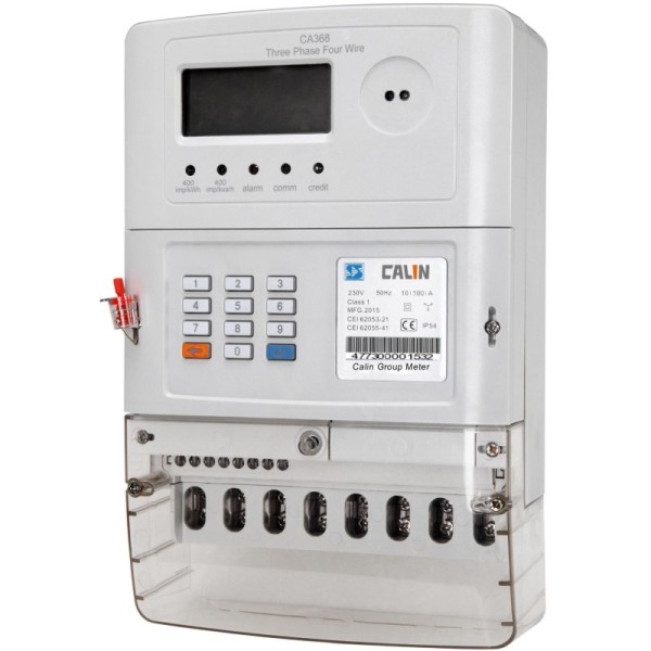 Single Phase Smart Prepaid Electricity Meter with Class 1.0 Accuracy 60/80/100A Max Current and IP54 Waterproof