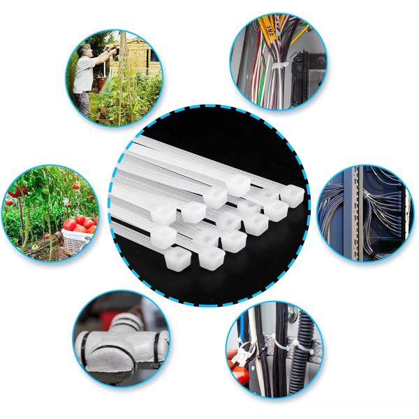 Customized Plastic Wire Ties Plastic Tie Straps Self Locking Oil Resistant