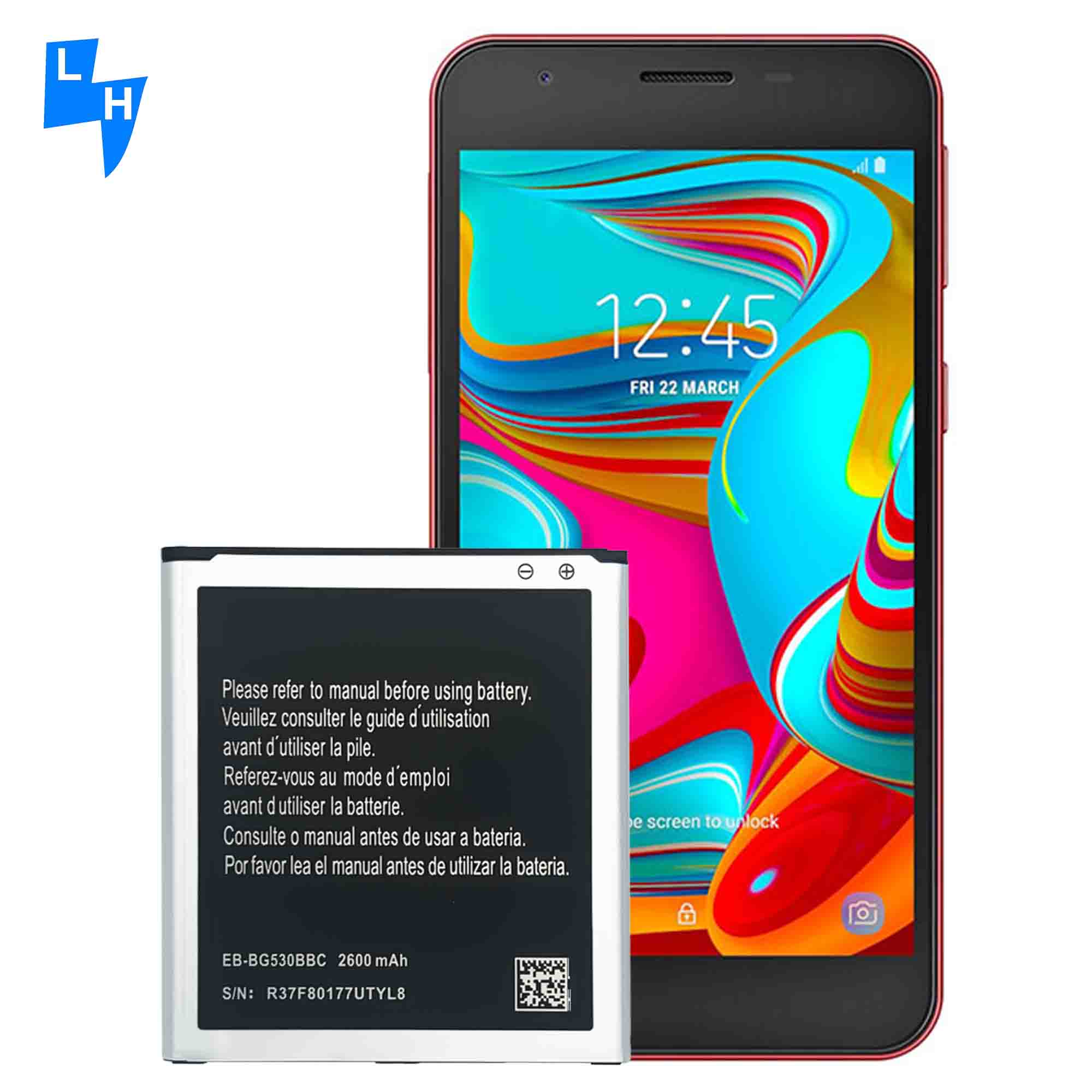 Stock 2600mAh Lithium Battery for Samsung G530 J5 J3 EB-BG530CBU Double IC Protection