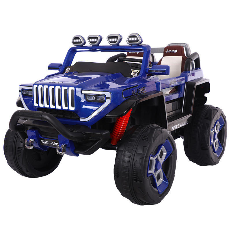 Plastic Children's Electric Ride On Toy Car with Oversized Storage Box and Four Wheels