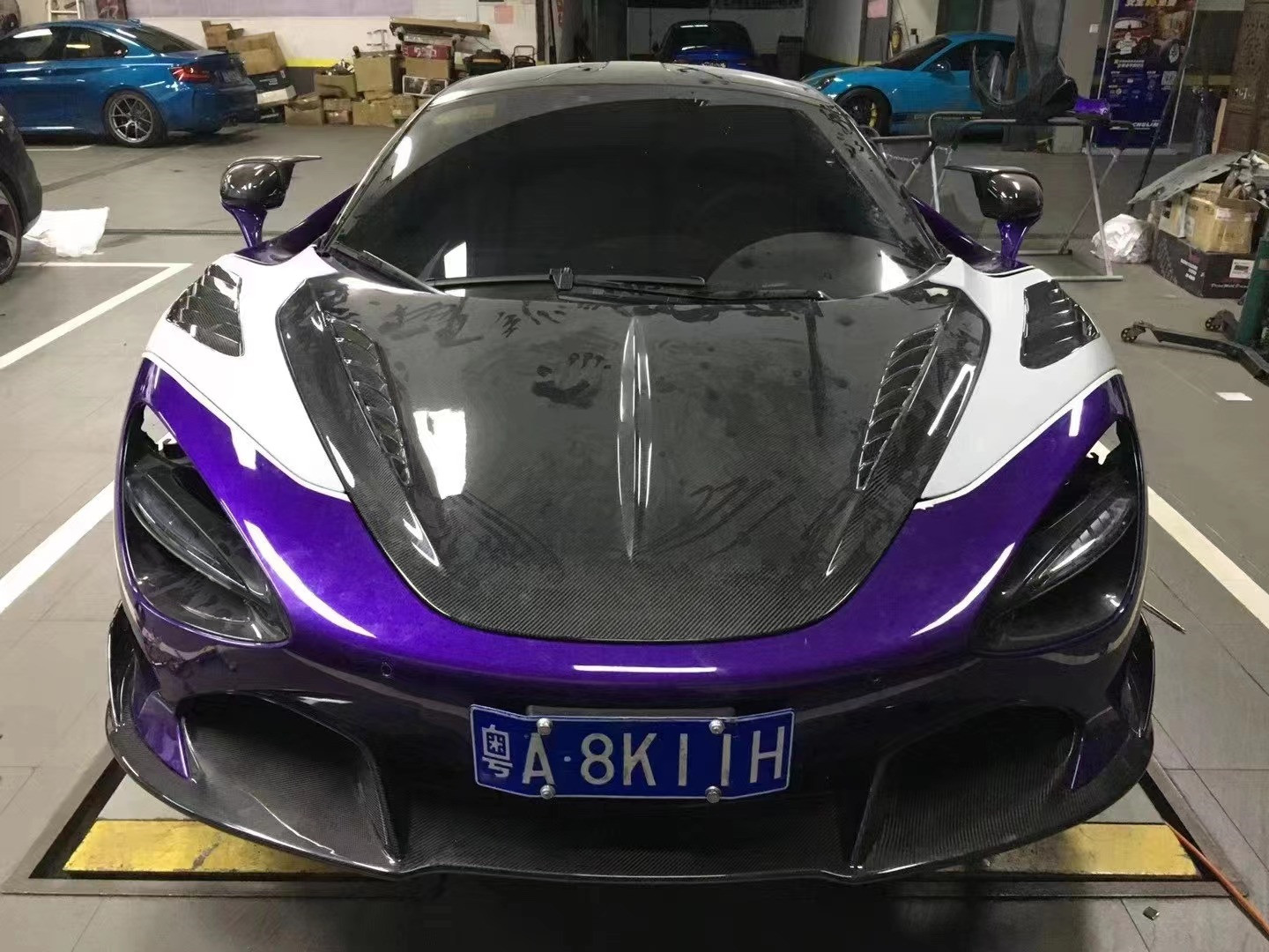 For McLaren 720S Carbon Fiber Hood 720S Upgraded Top-style Carbon Fiber Hood Engine Cover