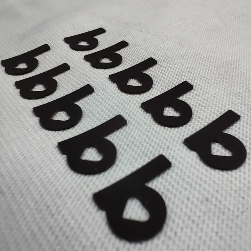 3D Numbers Letter Name Silicone Heat Transfer Logo Custom Eco Friendly