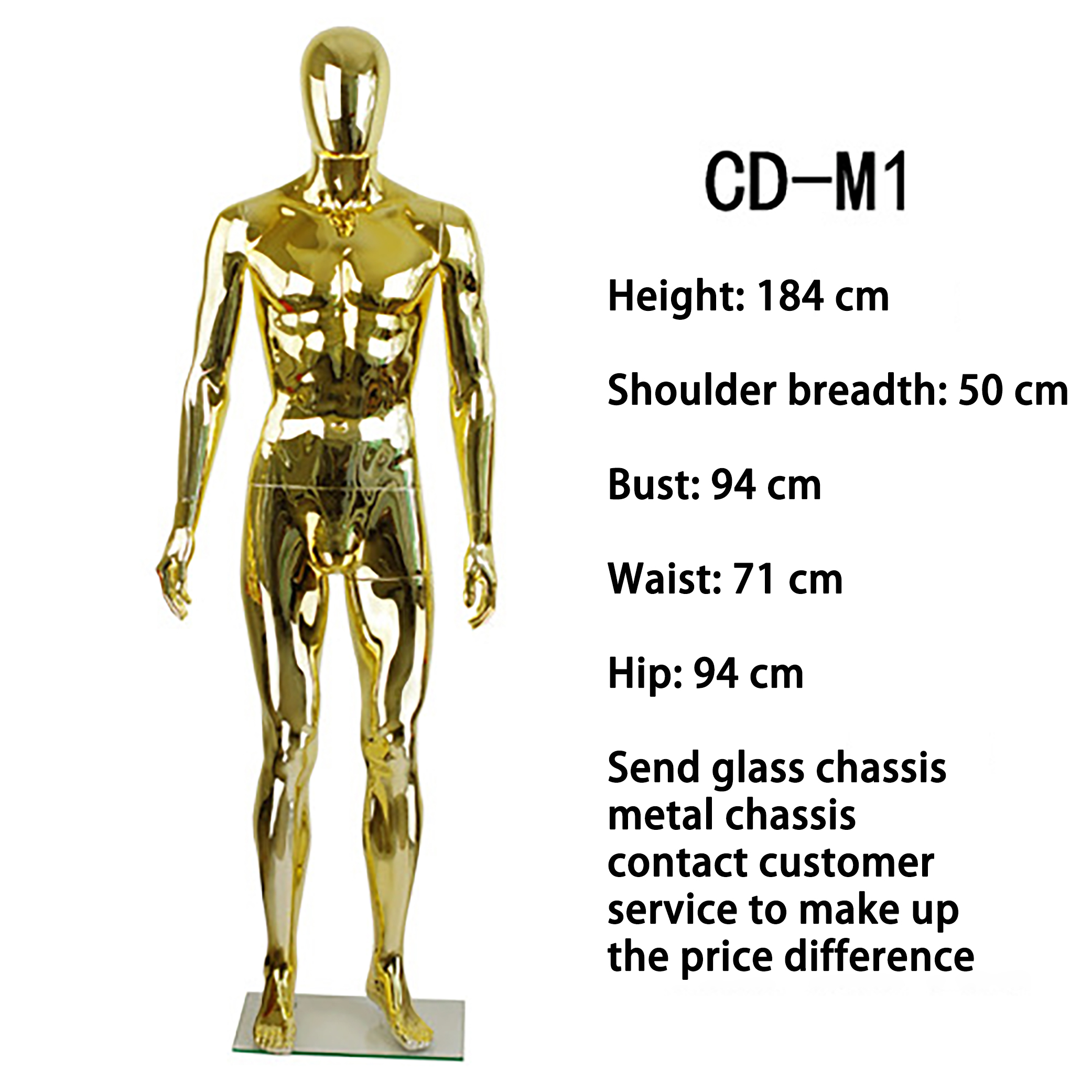 Fashion Gold Mannequin Full Body For Both Female Mannequin And Male Mannequin