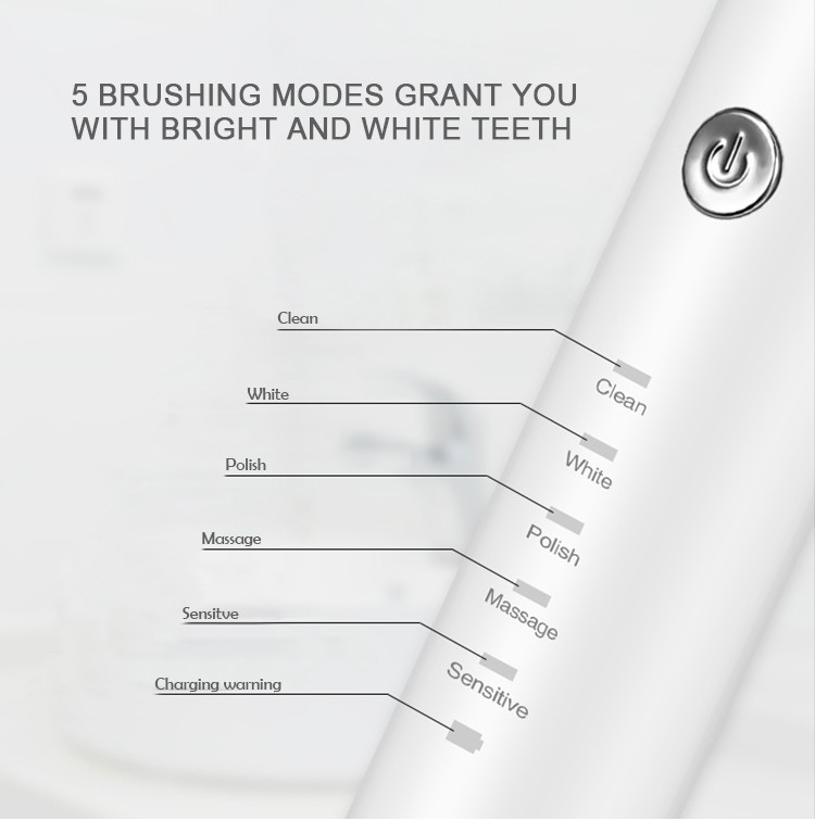 Waterproof Electric Toothbrush Whitening