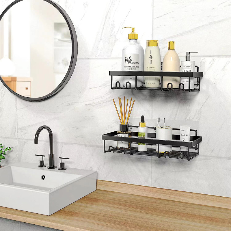 4PK Drain Quickly Rust Resistant Corner Shelf Shower Caddy for Kitchen and Bathroom