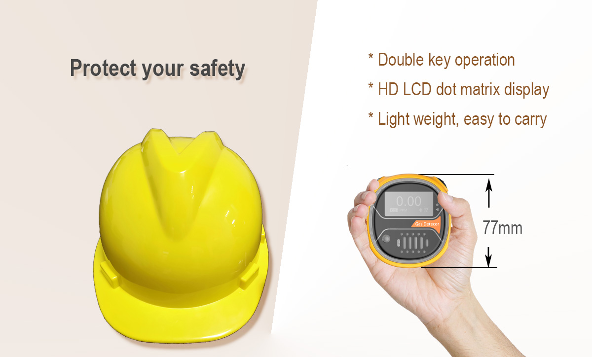 Ms104k-S Portable Diffusion Gas Detector Ultra Low Power Consumption