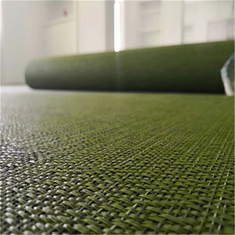 Fashion Braided Woven Vinyl Flooring For Marina Flame Resistant Material