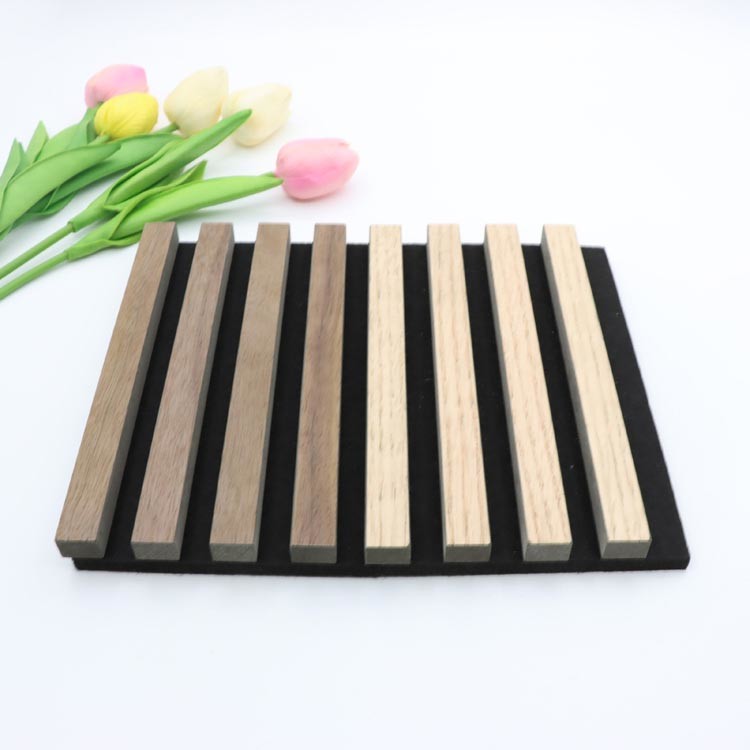 Soundproofing Absorb Mdf Pet Board Acoustic Wooden Slat Wall Panels