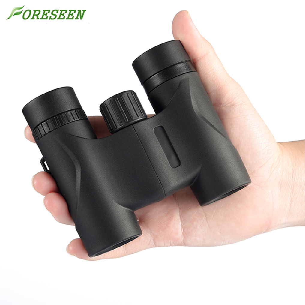 Black 8X21 Compact Binoculars For Bird Watching , Pocket Size Binoculars Zoom Lens