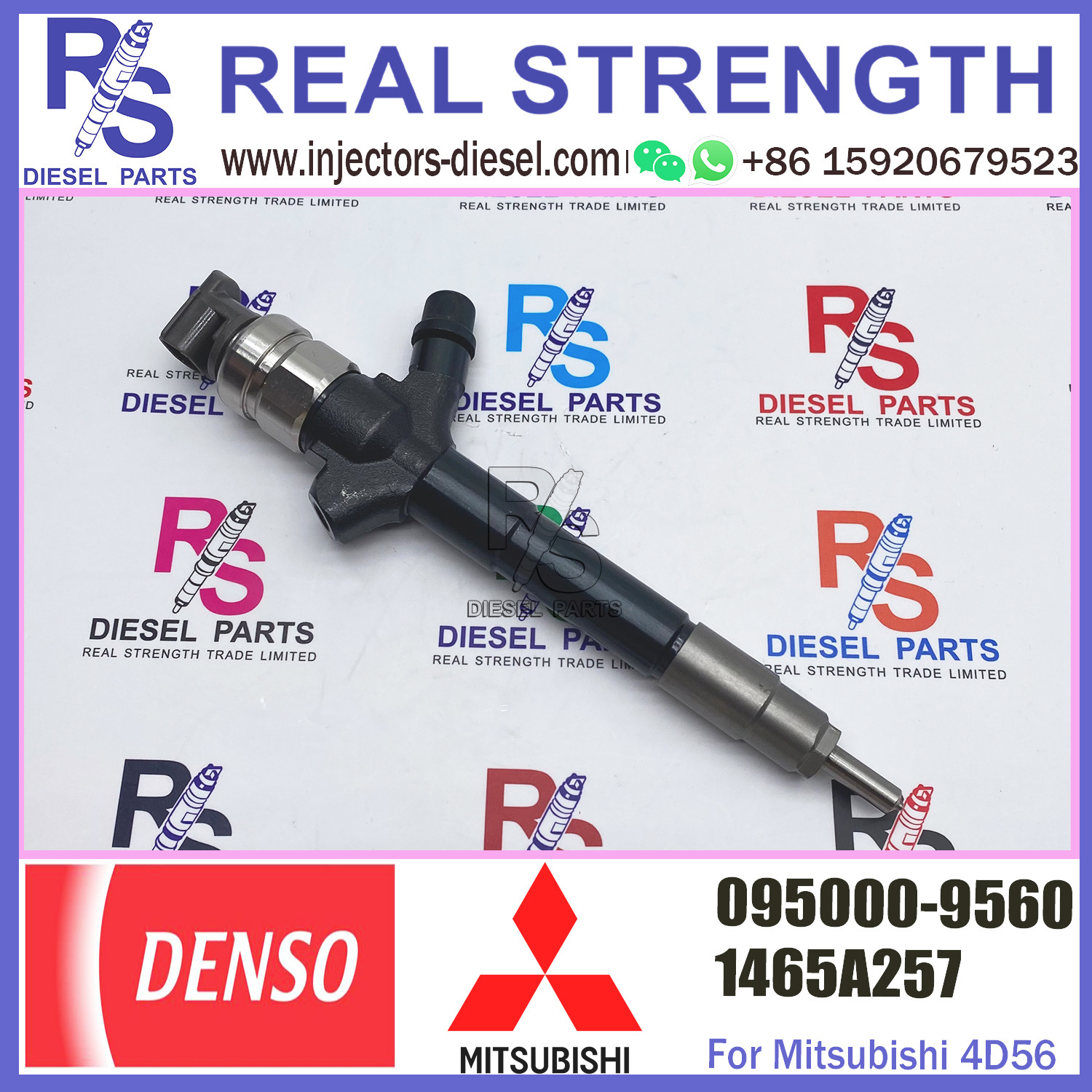 Common Rail Diesel Injector 095000-9560 for Mitsubishi L200 Pajer 4D56 diesel fuel injector 1465A257