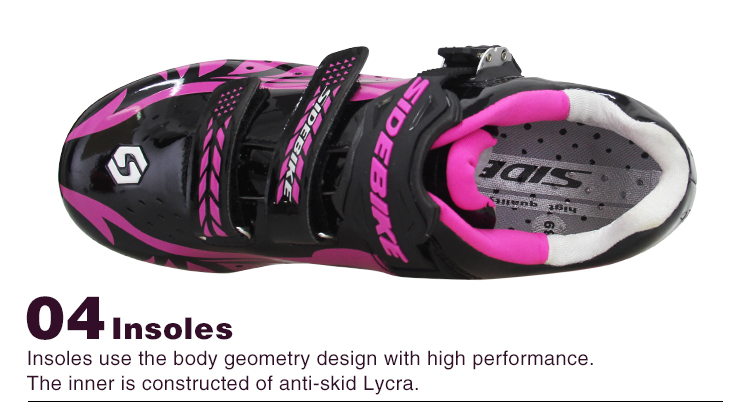 TPU Womens MTB Cycling Shoes Geometry Design Body High Pressure Resistance