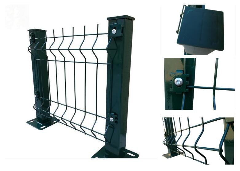 Farm Security 3.5mm Welded Curved Mesh Fence Powder Coated