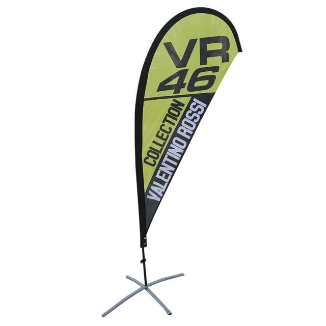 Double Side Print Teardrop Beach Flag 230gsm Polyester Outdoor