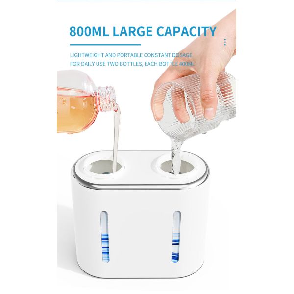 Portable Automatic Foaming Soap Dispenser 400MLX2 Capacity Sensor Soap Dispenser Automatic Kitchen Liquid Soap Dispensers