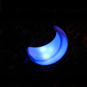 Quality patio moon shaped illuminated decorative lamp for sale