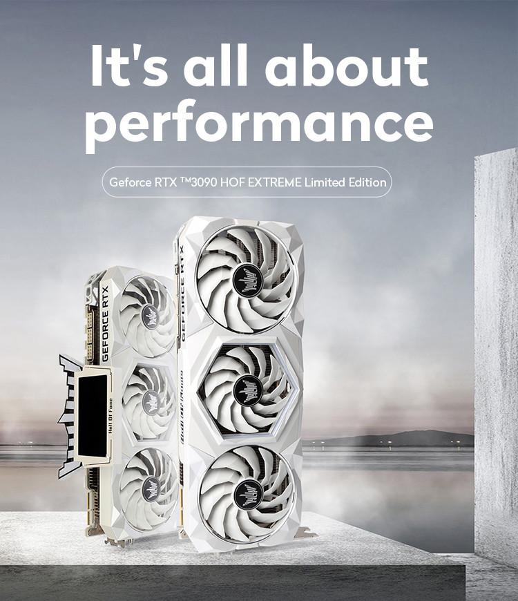 Professional Gaming Graphics Card Galaxy Geforce RTX 3090 HOF Extreme Limited Edition