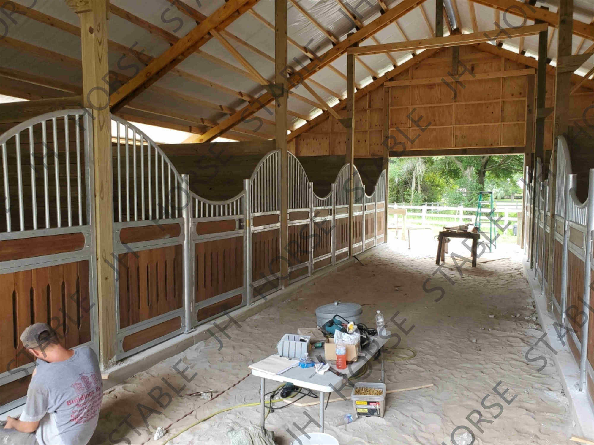 Q235 Hot Dipped Galvanized 8ft Horse Stall Fronts