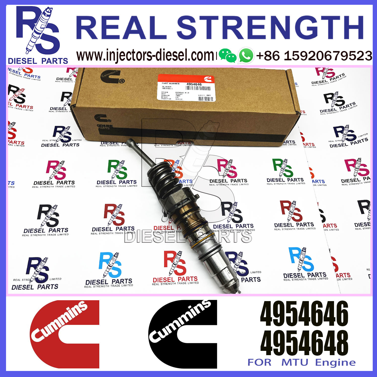 Common Rail Fuel Injector 1846349 570015 579258 4954646 For CUMMINS