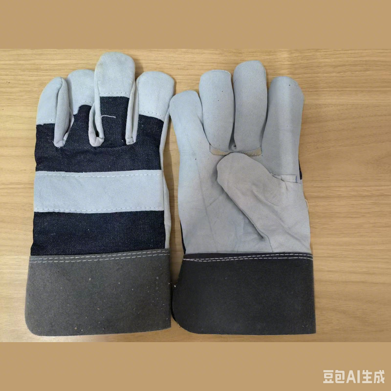 Split Cowhide Welding Gloves , Double Layer Heat Resistant Welder Gloves , Short Driver & Long Cuff Leather Safety Gloves , Anti Spark Wear Resistant