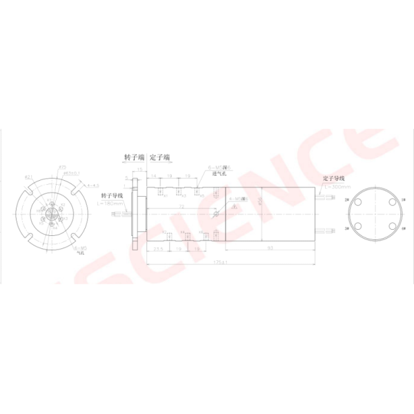 1 Passage Customized Slip Rings 8 Circuits 10A 21 Circuits Signals Encoder Signal