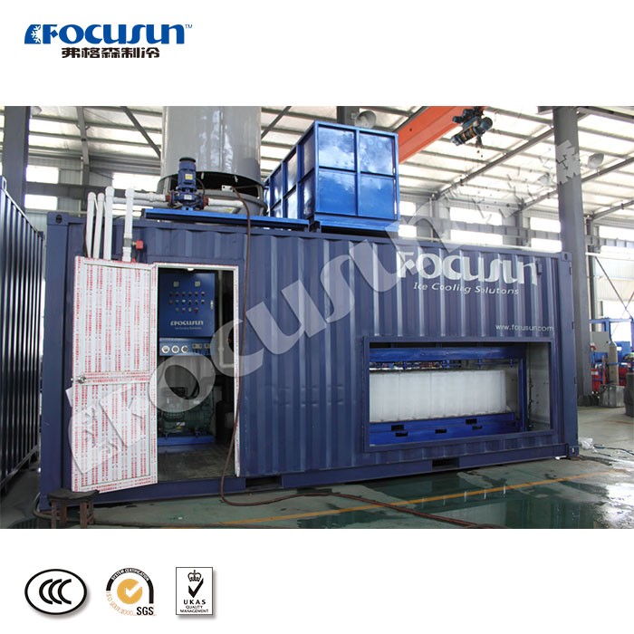 Fully Automatic 10T Block Ice Machine for Fresh Food Fishery Medical and Garden Stuff