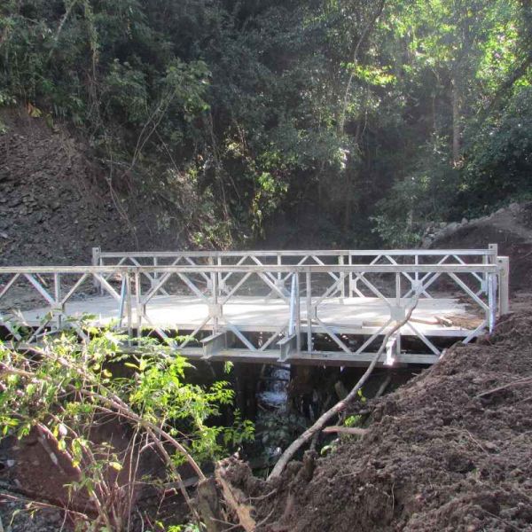 Bailey Prefabricated Steel Bridge Light Weight Durable 3.2m-3.7m Width