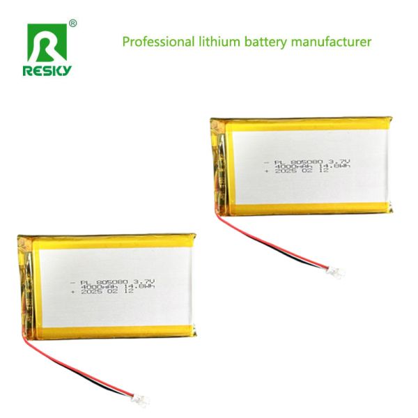 Lithium Cell 955062 805080 3.7V 4000mAh 14.8wh Rechargeable Lithium Polymer Battery Pack