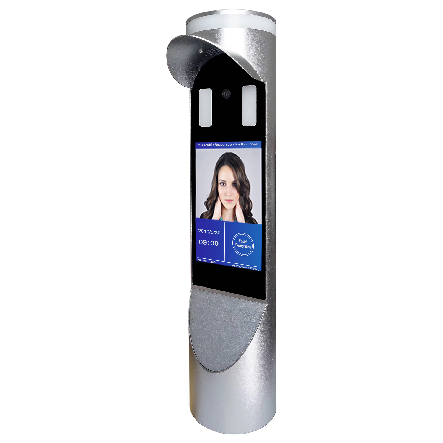 5 Inches DC12V Temperature Detection Face Recognition Terminal