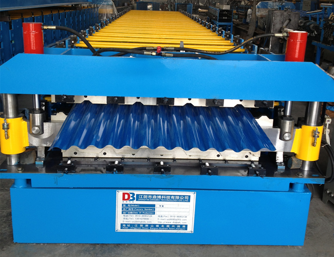 Three Phase Roof Corrugated Roll Forming Machine With High Production Speed