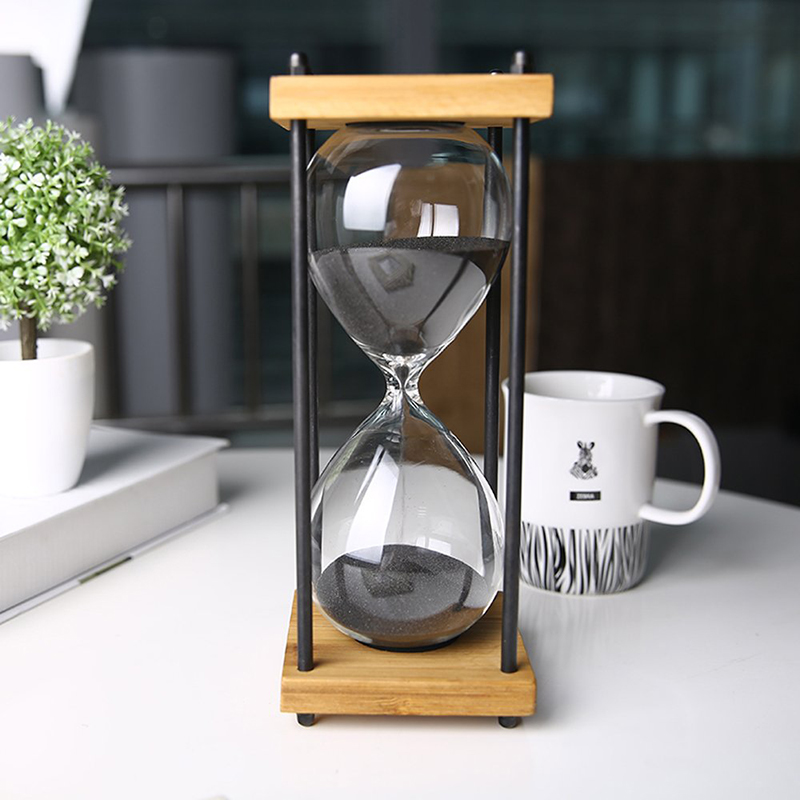 120 240 Minute Wooden Hourglass 1 Hour Sand Timer Hourglass for Decorative