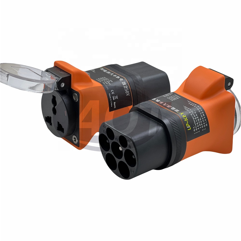 Type2 To GBT High Power 6000W V2L Adapter XPENG Type 2 EV Connector For BYD Xpeng Voyath Seres 5