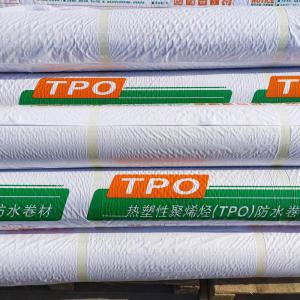 Quality Fleece Backed TPO Waterproof Membrane Roofing For Concrete Roof for sale