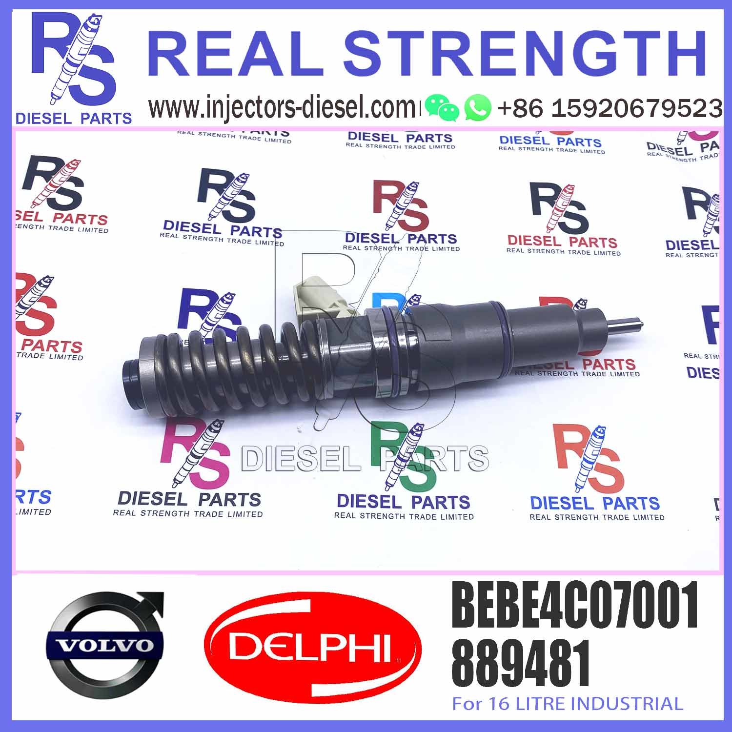 injector common rail injector 889481 BEBE4C07001 For 16 LITRE INDUSTRIAL