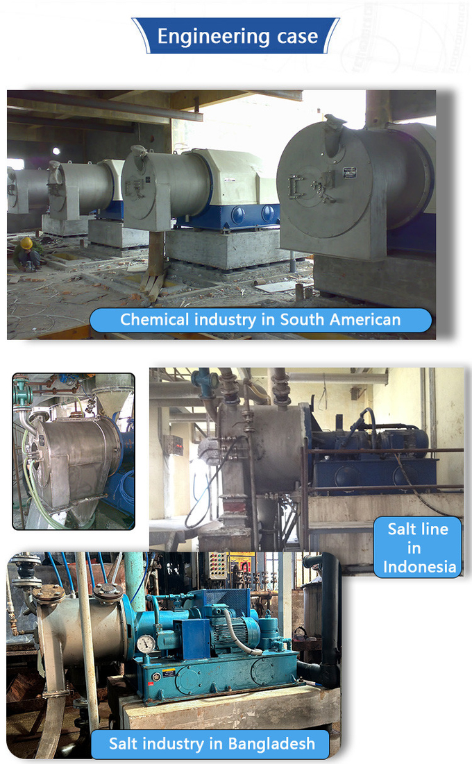 Efficient Salt Centrifuge Machine Automatic 220V/50Hz 1.5KW 3kw With PLC Control
