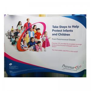 Quality 10ft  Wave Tension Fabric Banner Stands With Frame Carrying Bag Lightweight for sale