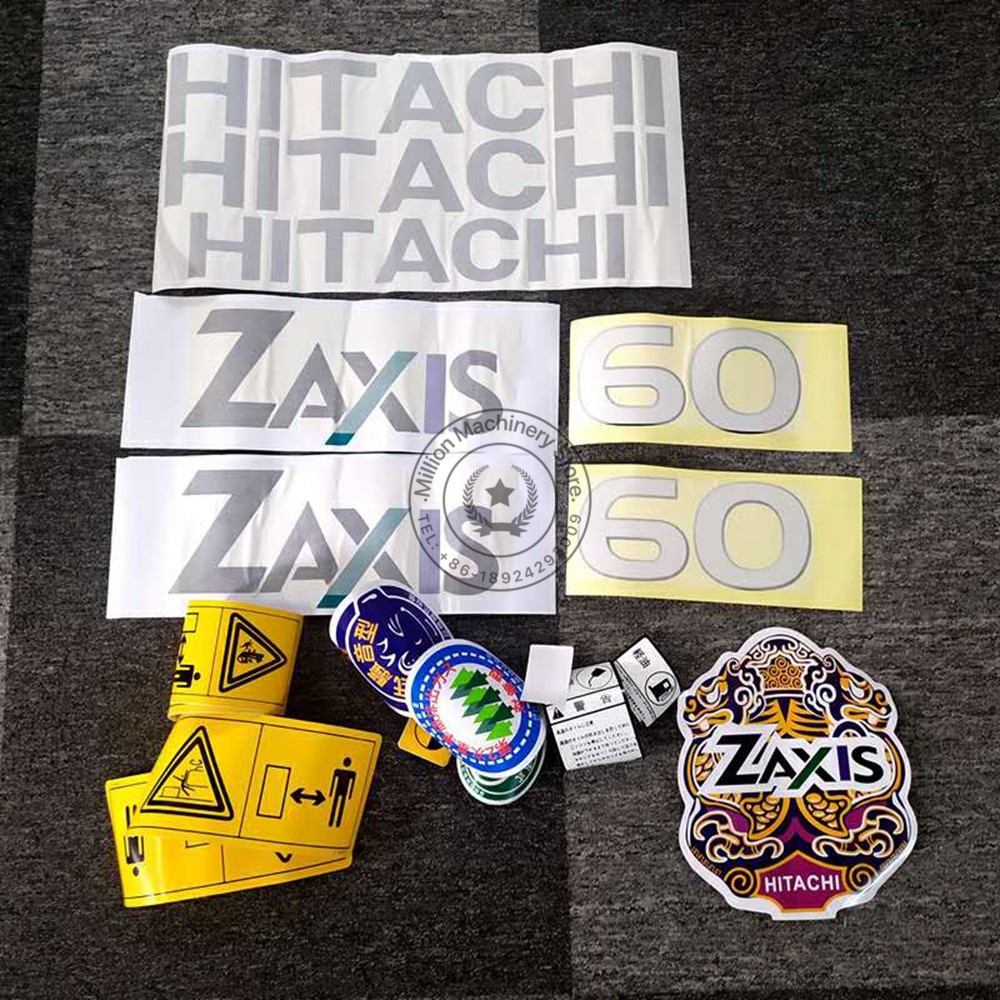 IOS9009 Excavator Sticker Pinup Picture Parts For Hitachi ZX60 ZX70 ZAX130H ZAX150 ZAX200 ZAX210
