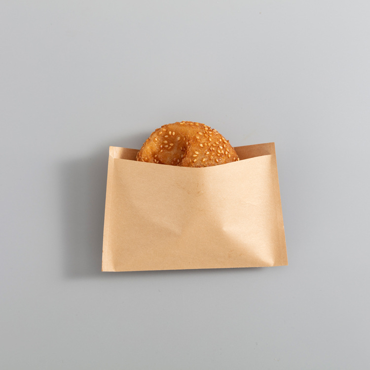 Logo Customized Logo Eco Friendly Recyclable BBQ Hot Dog Chicken Kraft Paper Bag For Food Packaging