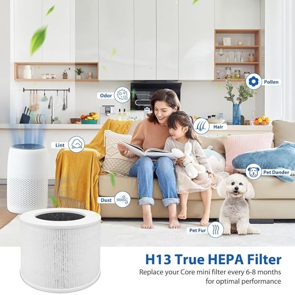 H13 Hepa High Efficiency Activated Carbon Pre Filter Fit For Levoit Core Mini