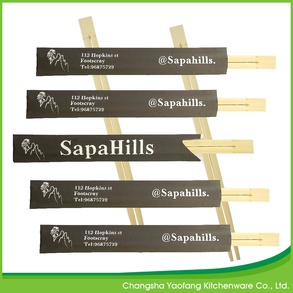 Tableware Dining Natural Disposable Bamboo Chopsticks Eco Friendly Customized