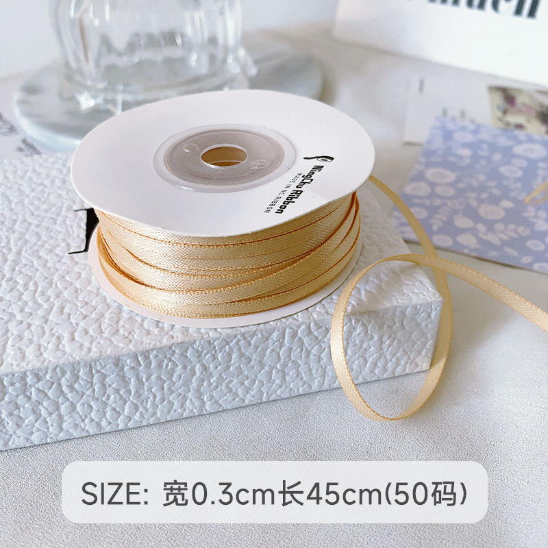 3mm Polyester Satin Ribbon Double Face High Density Satin Finish Poly Ribbon