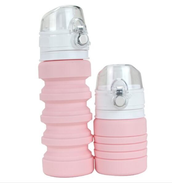 Leak Proof Collapsible Travel Water Bottle FDA Approved For Camping